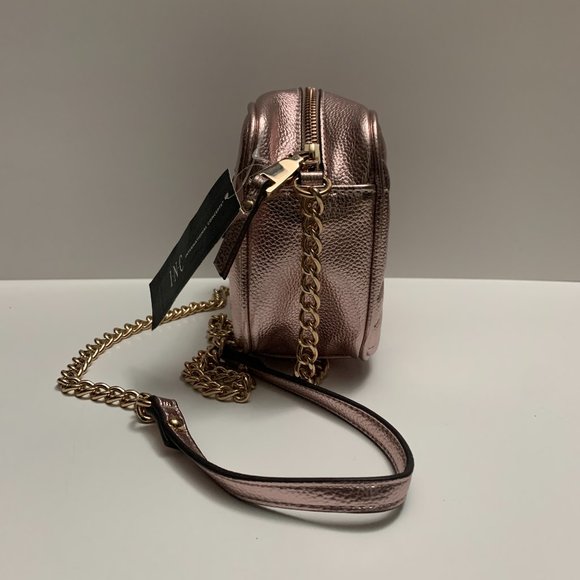 INC Glam Metallic Quilted Camera Crossbody - Picture 4 of 9